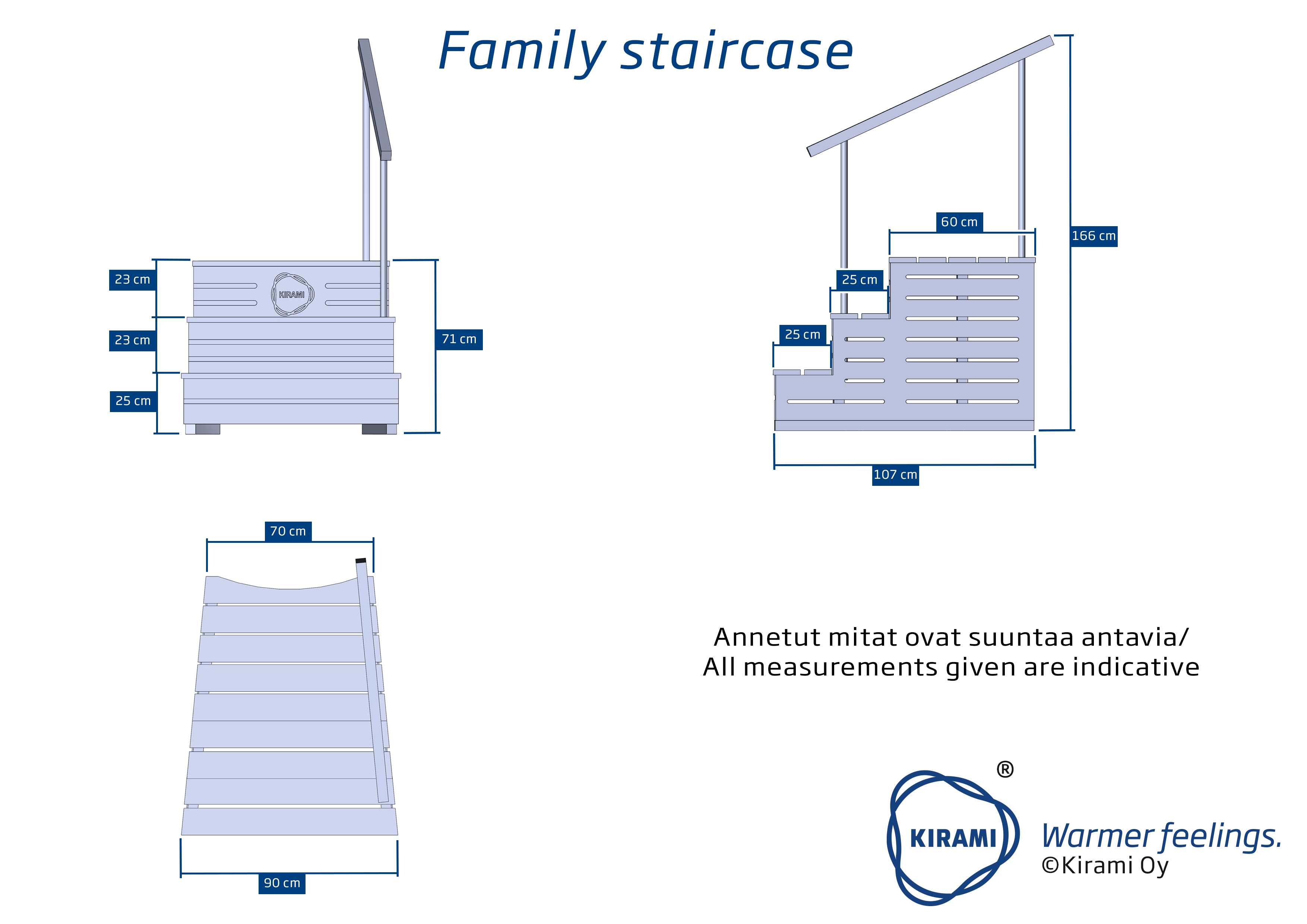 Family staircase dimensionale tekning