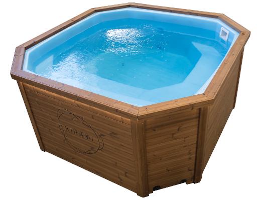 De Kirami Premium Woody XL is een zeer ruime hottub van hoge kwaliteit 
