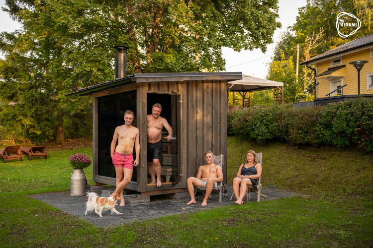 Het bestelproces was eigenlijk te gemakkelijk, omdat we naast de sauna ook nog een hottub aanschaften | Kirami