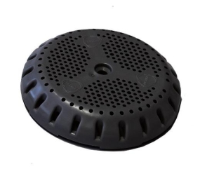 Black protective grate for feed-through, ABS