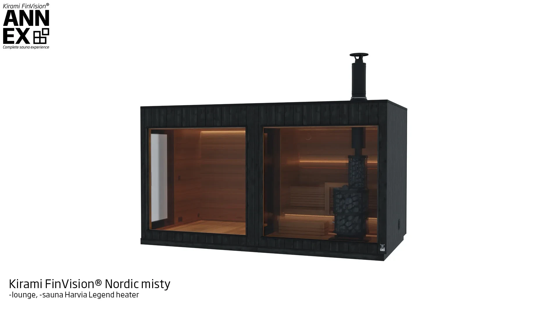 Kirami FinVision® -lounge, -sauna Misty | Kirami FinVision ®Annex