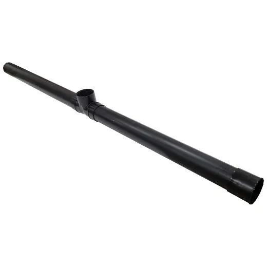 Lower pipe for plastic tubs