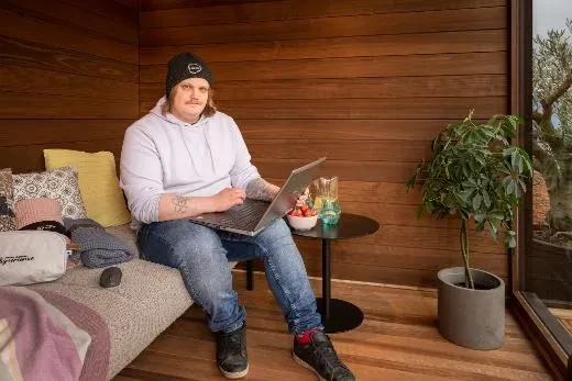 Kirami FinVision® -lounge M Misty - zomerkantoor!