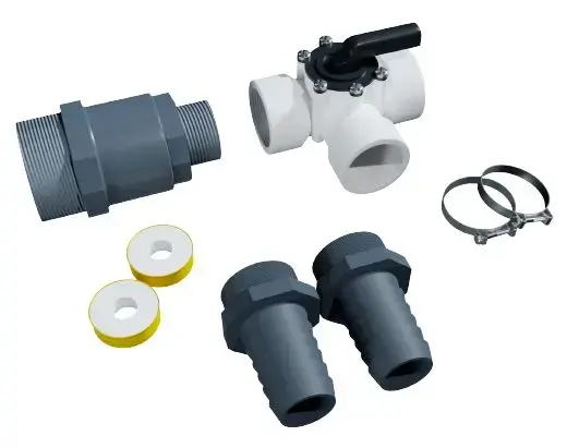 Uitlaatset voor gebruik tussen filter &amp; tub