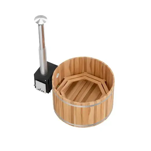 De Kirami Premium Woody M - een echte en traditionele hottub van hoge kwaliteit voor een gemiddeld gezin