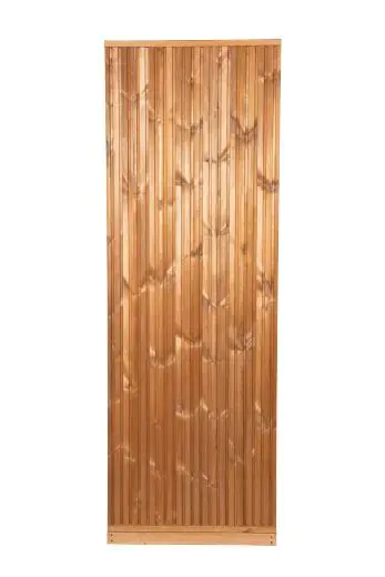 Kirami FinVision® -buitendouchewand onder het terrasdak