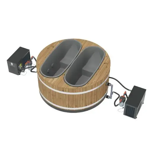 Premium Twinny L 2xDual Thermowood, LightGray